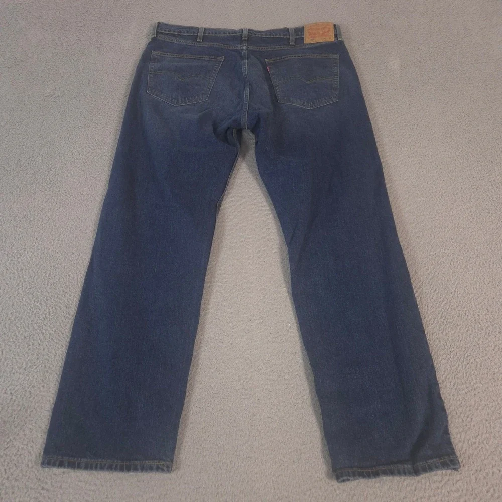 Levi's Jeans Mens 40x32 Blue 505 Regular Straight Leg Denim Stretch Comfort Pant